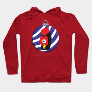 Funny Rooster Christmas Ornament Hoodie